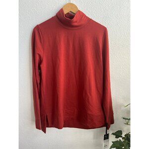 NWT MPG turtle mock neck sporty athletic  sweatshirt stretchy oversized SMALL